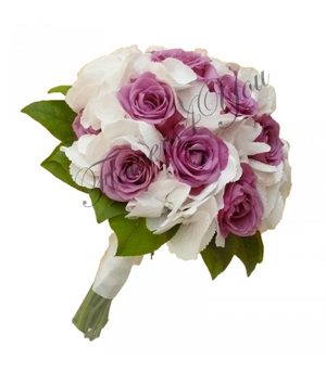Buchet mireasa hortensia