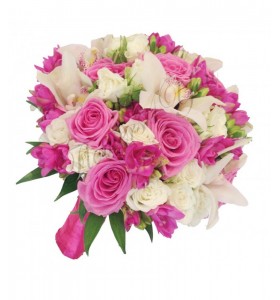 Pachete lumanari  buchete nunta trandafiri roz orhidee