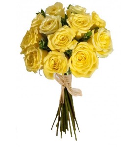 Buchet trandafiri galbeni